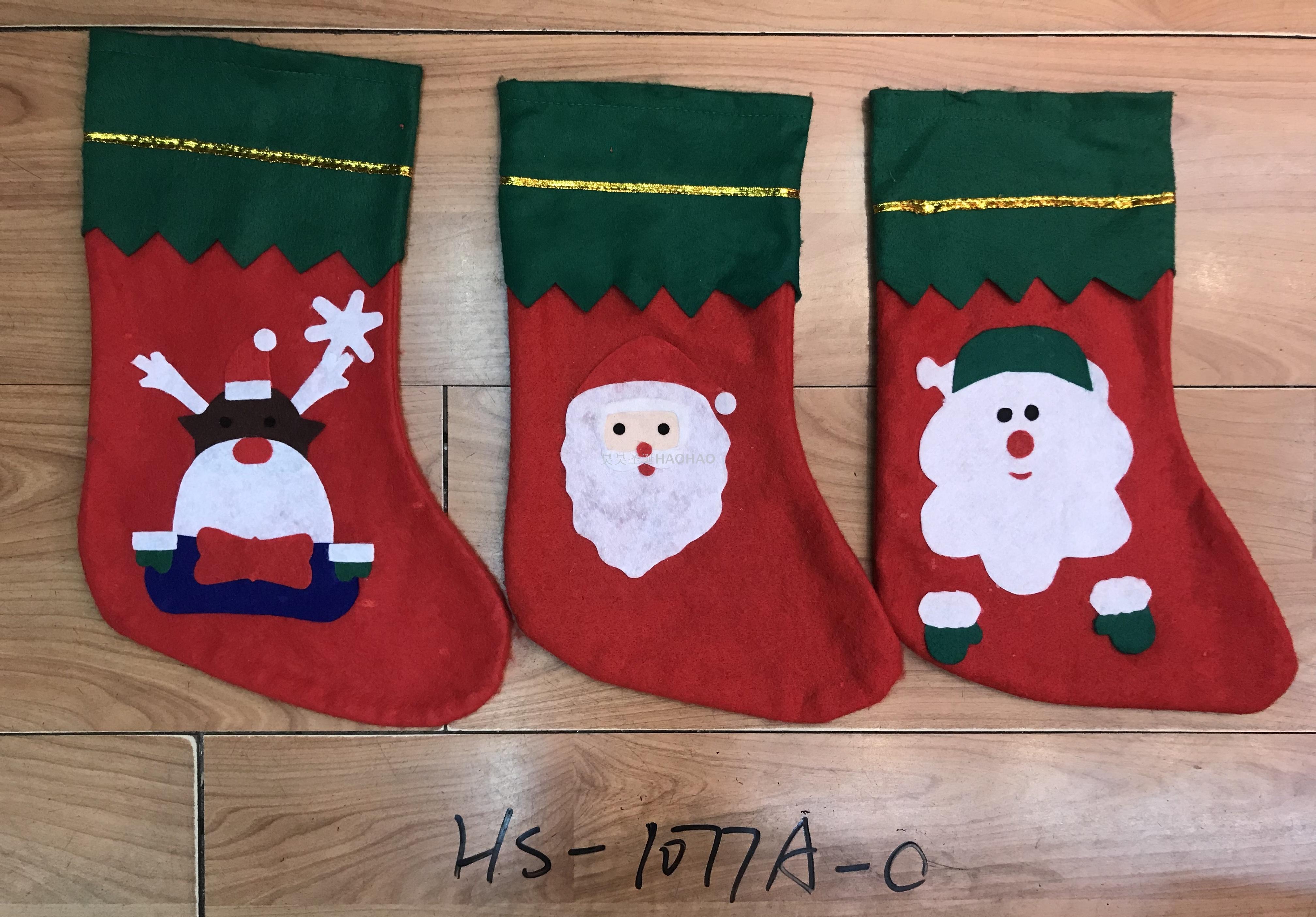 圣诞卡通袜圣诞装饰袜礼品袜圣诞袜装饰老人雪人鹿圣诞装饰袜子