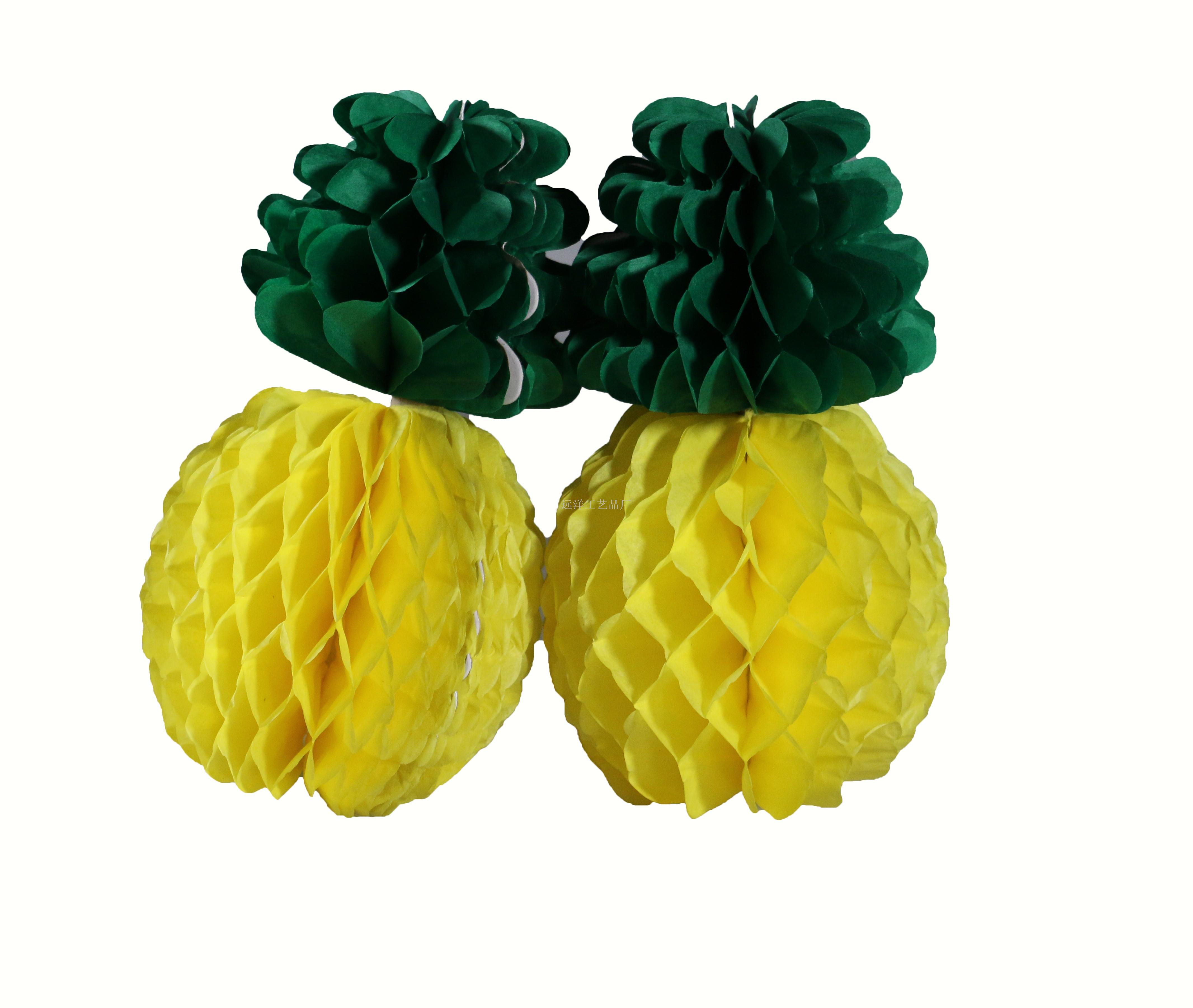 欧美婚庆蜂窝球 派对布置用品装饰蜂巢灯笼纸拉花菠萝蜂窝球批发