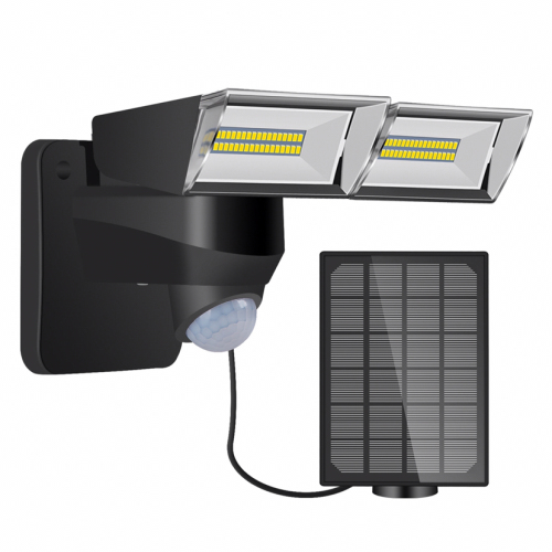 solar double-headed square induction lamp， solar induction wall lamp