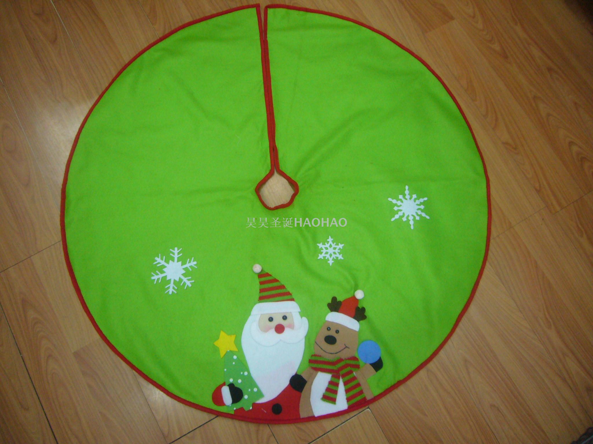 圣诞树树裙厂家直销圣诞树装饰品批发多尺寸规格可选圣诞树装饰品