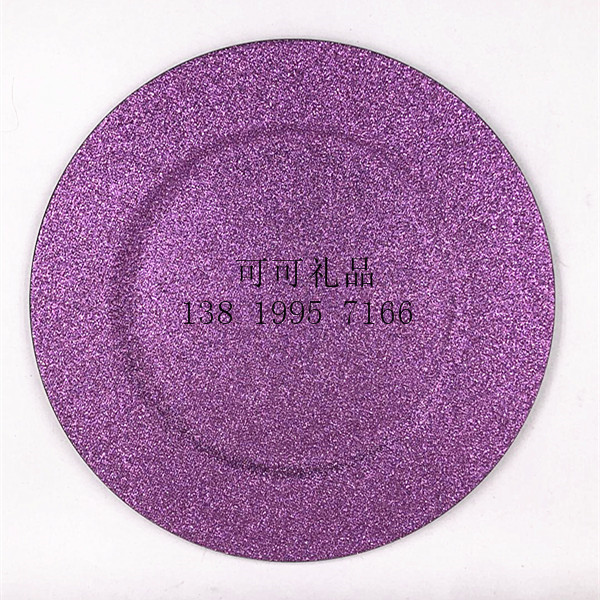 装饰盘子，圣诞盘子，塑料盘，电镀盘，婚礼盘子