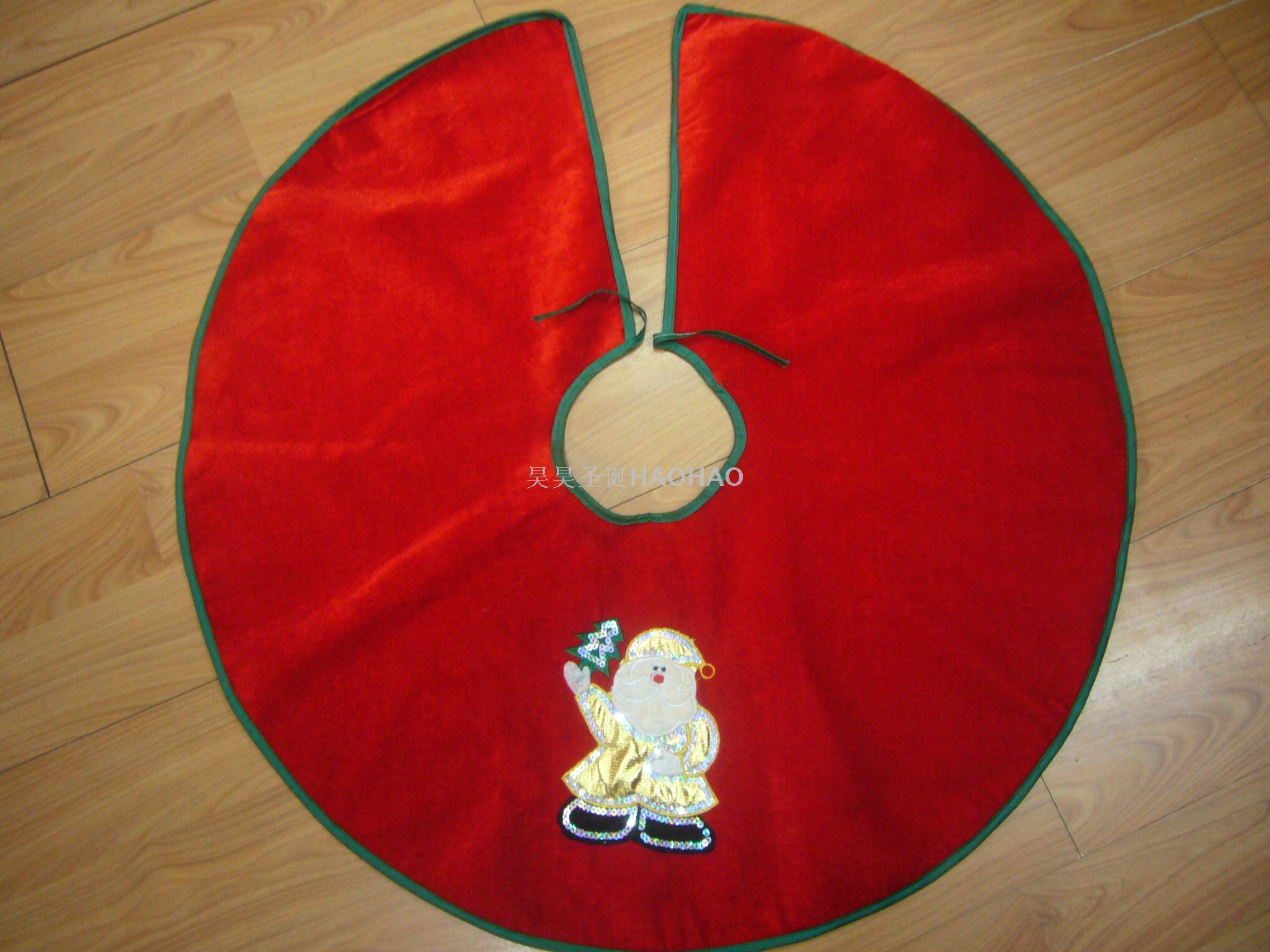 圣诞树树裙厂家直销圣诞树装饰品批发多尺寸规格可选圣诞树装饰品