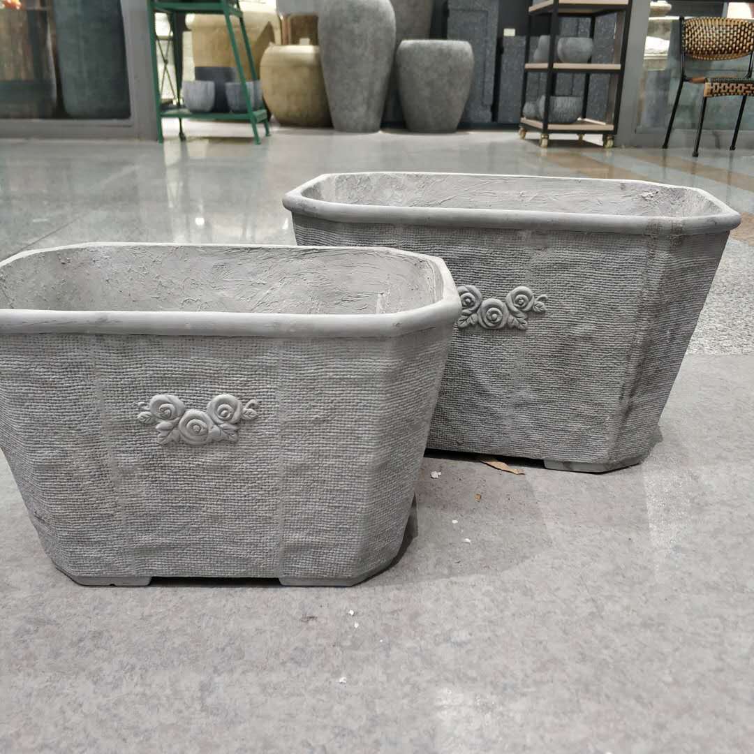 水泥花盆可放户外种植植物盆景种植多肉园林布置鱼缸插花花瓶