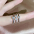 Three-piece set of ring ladies Korean fashion copper material imitation platinum boudoir wear