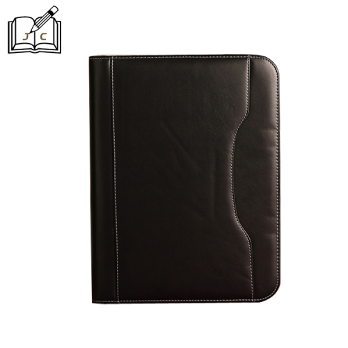 Factory Customized Multi-Function with Calculator Male Package A4 with Zipper Pu File Folder Business Office Logo Can Be Added