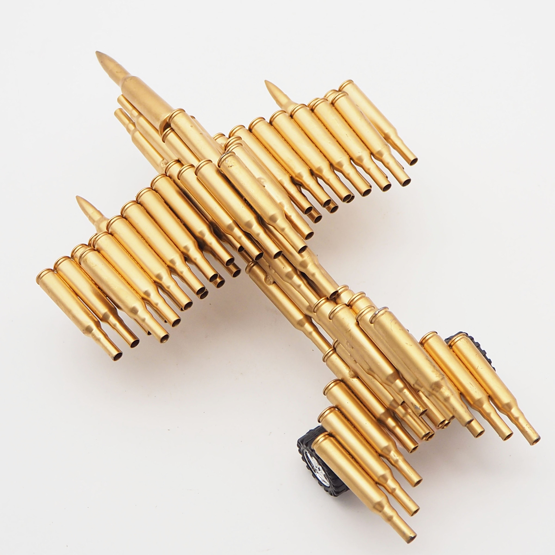 供应 双翅弹壳飞机模型 玩具 子弹壳飞机摆件 弹壳工艺品摆件批发