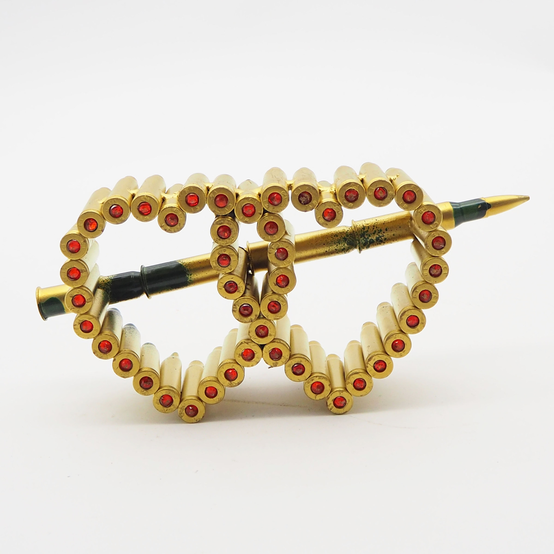 弹壳摆件 一箭穿心弹壳小号 军工工艺品子弹壳焊接工艺品摆件批发