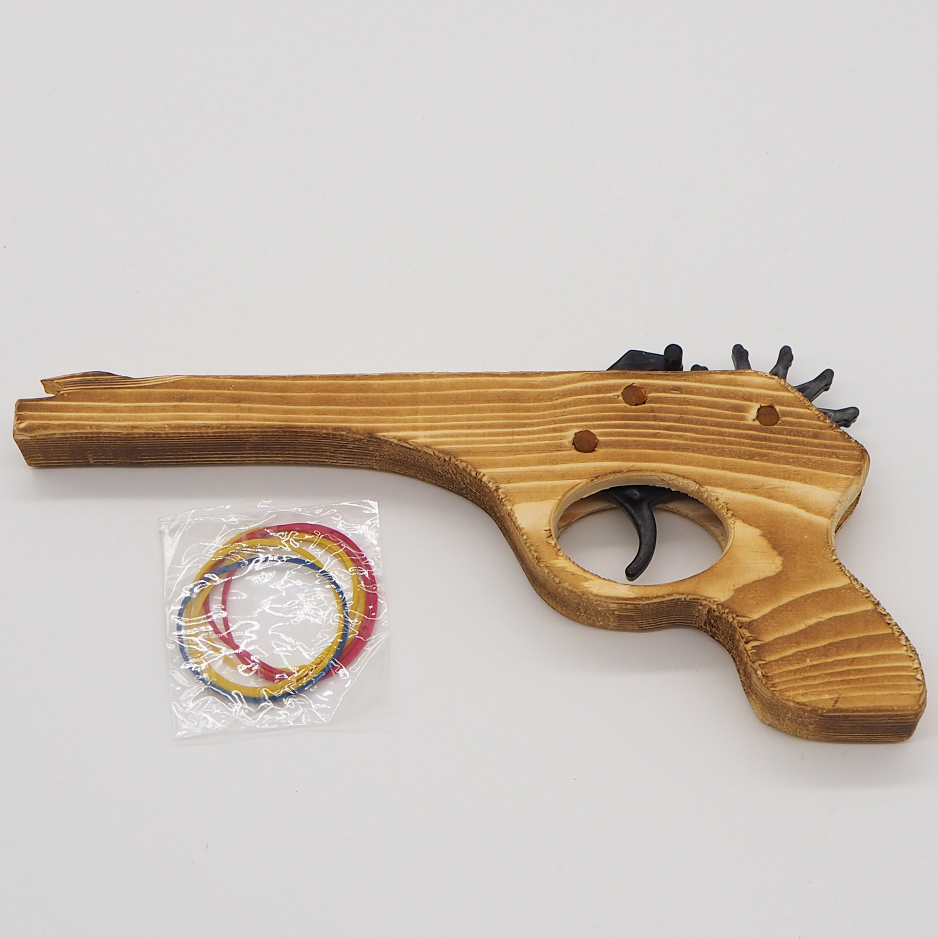 木质连发橡皮筋手枪木头枪儿童DIY拼装组装玩具模型打皮筋枪工艺-阿里巴巴