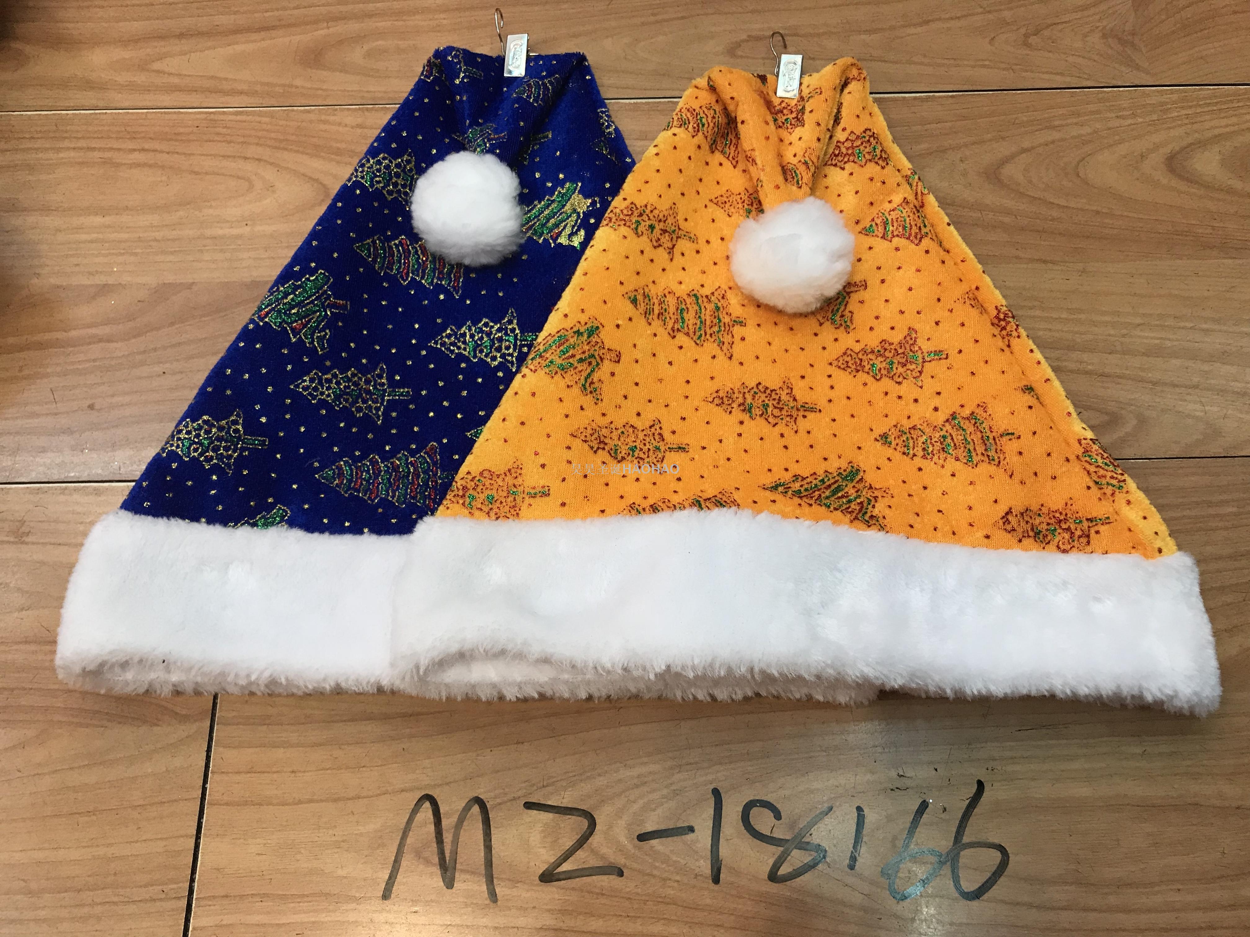 圣诞帽高档绒布帽圣诞节日装饰派对用品成人圣诞帽厂家直销