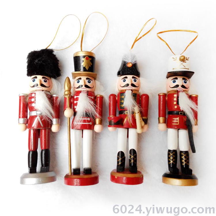 厂家直销12.5CM胡桃夹子木偶装饰桌面摆件圣诞节日礼物