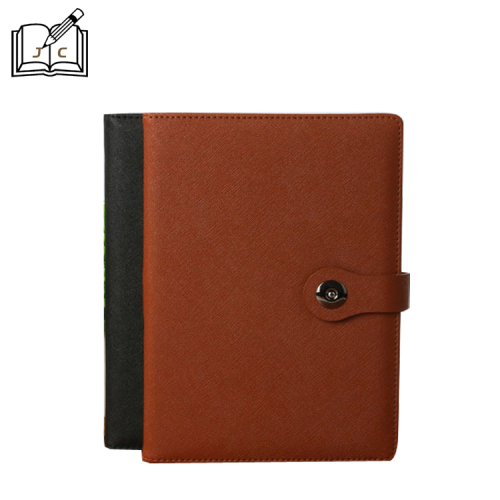 Factory Direct Sales High-End Leather Creative Gifts Paperback Loose-Leaf Notes Notebook Customized Logo in Stock Wholesale