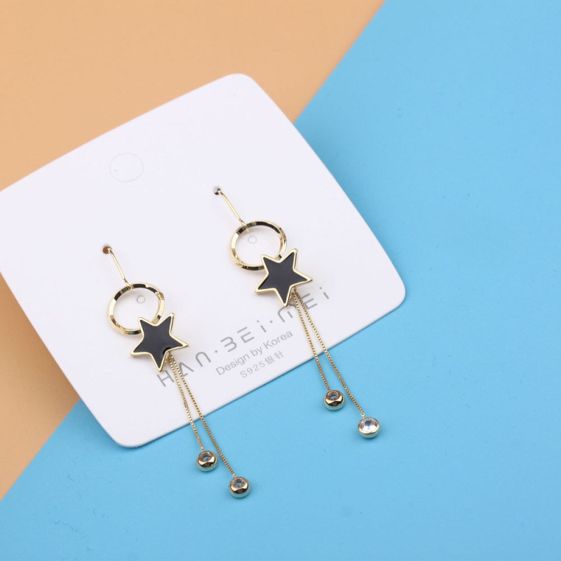 Pudding Station Boutique, trendy and popular long tassel pearl stud earrings, feminine charm earrings, and exaggerated and unique earrings pic 32