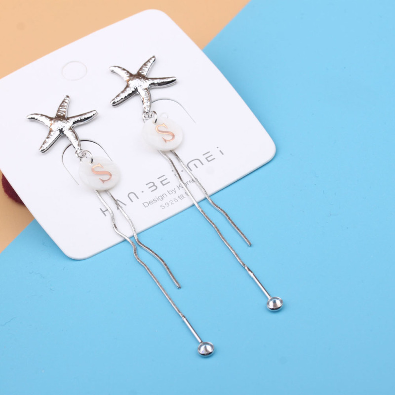 Pudding Station Boutique, trendy and popular long tassel pearl stud earrings, feminine charm earrings, and exaggerated and unique earrings pic 6