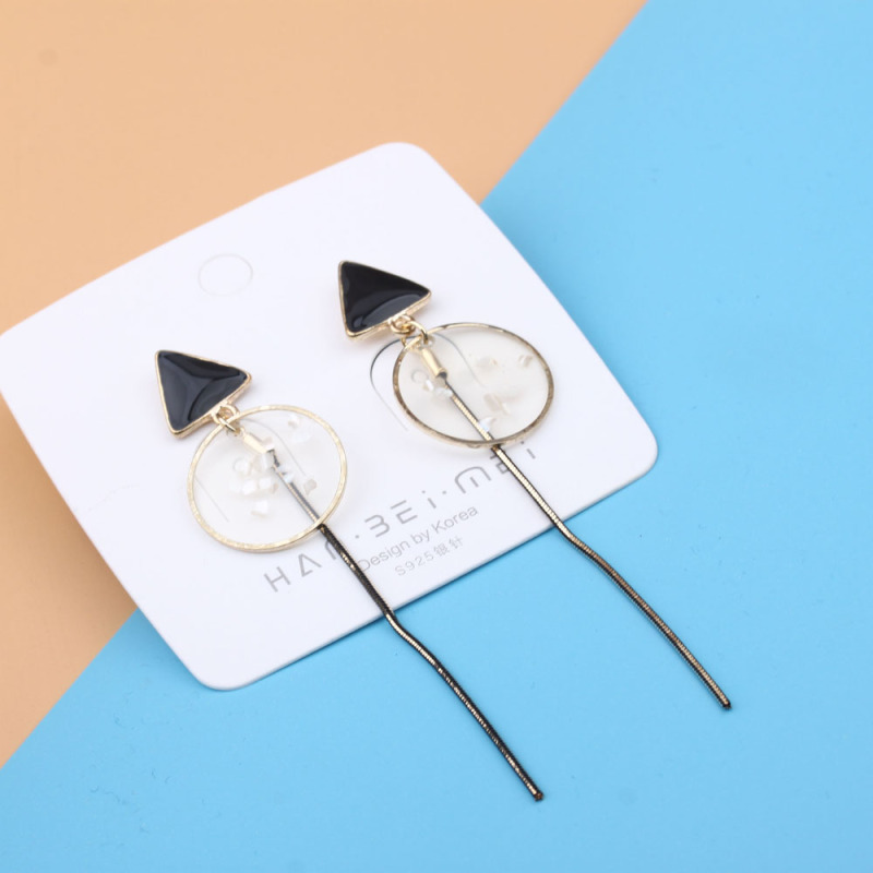 Pudding Station Boutique, trendy and popular long tassel pearl stud earrings, feminine charm earrings, and exaggerated and unique earrings pic 30