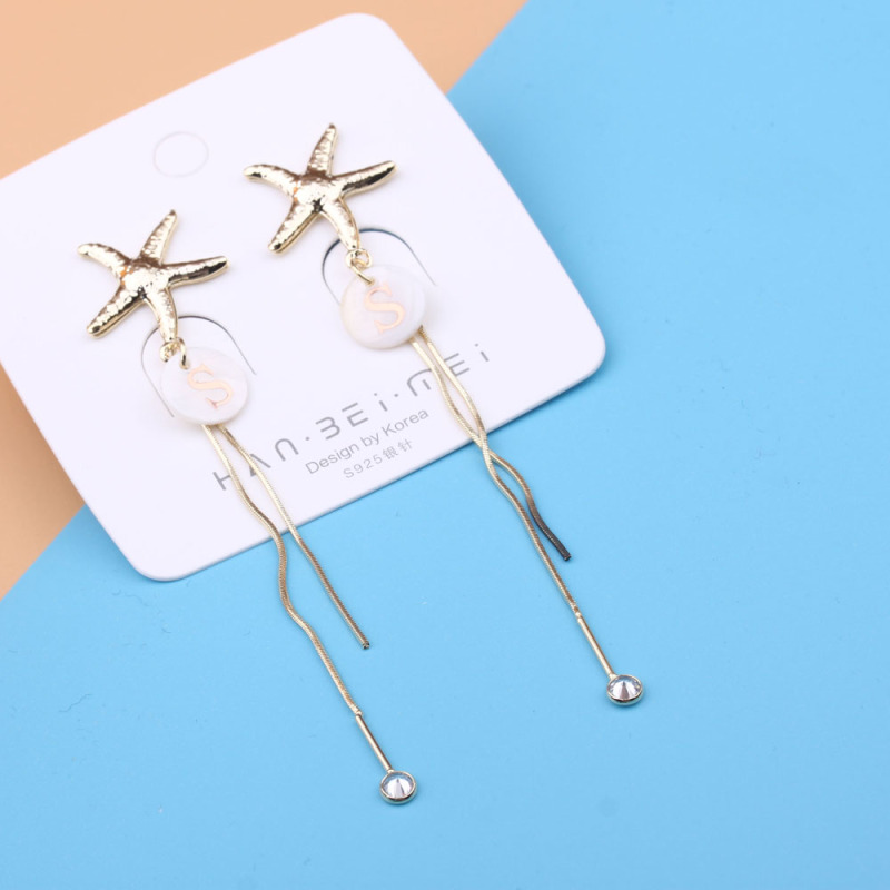 Pudding Station Boutique, trendy and popular long tassel pearl stud earrings, feminine charm earrings, and exaggerated and unique earrings pic 7