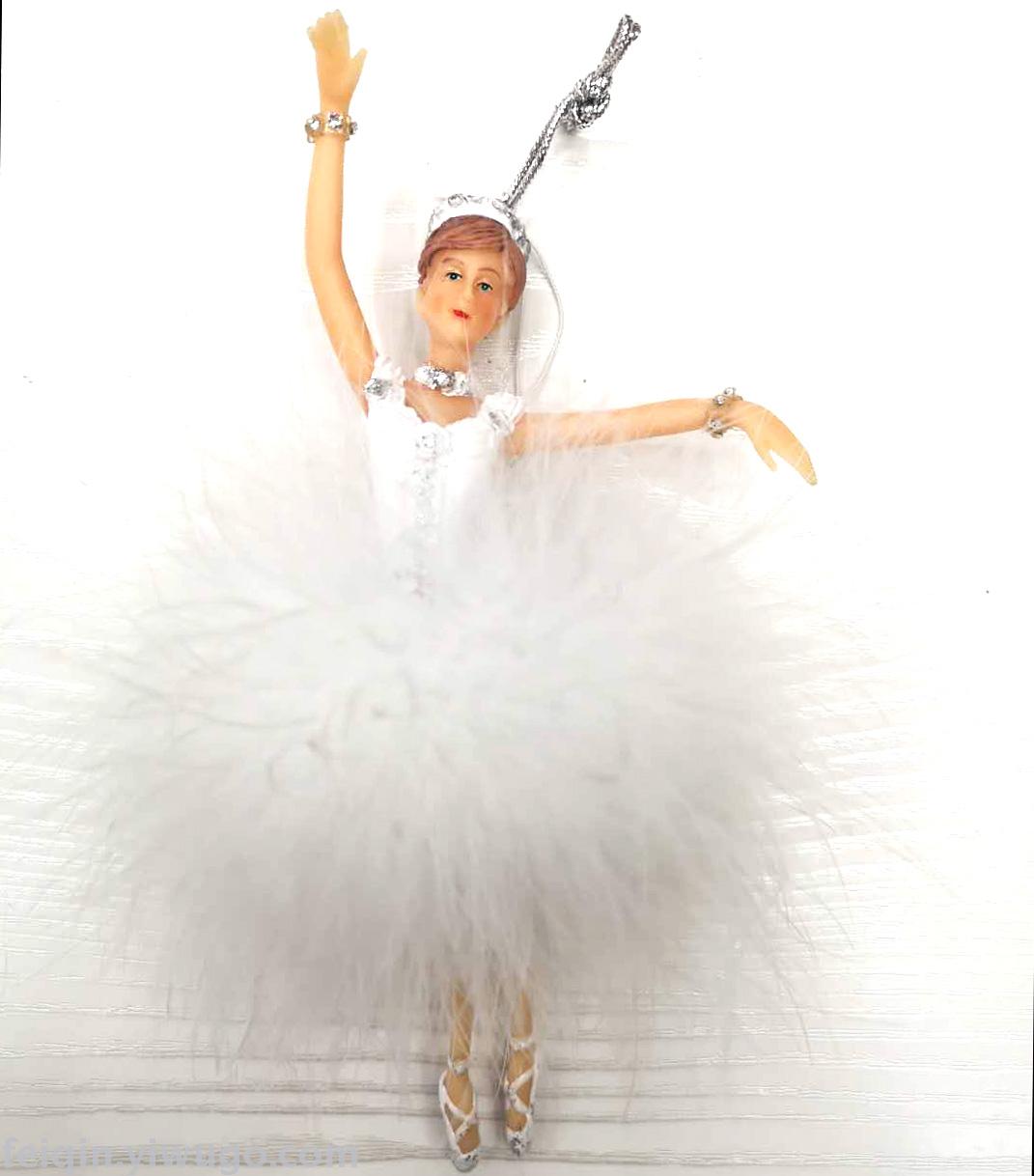 圣诞娃娃花仙子 圣诞树挂件跳舞娃娃 室内圣诞挂件