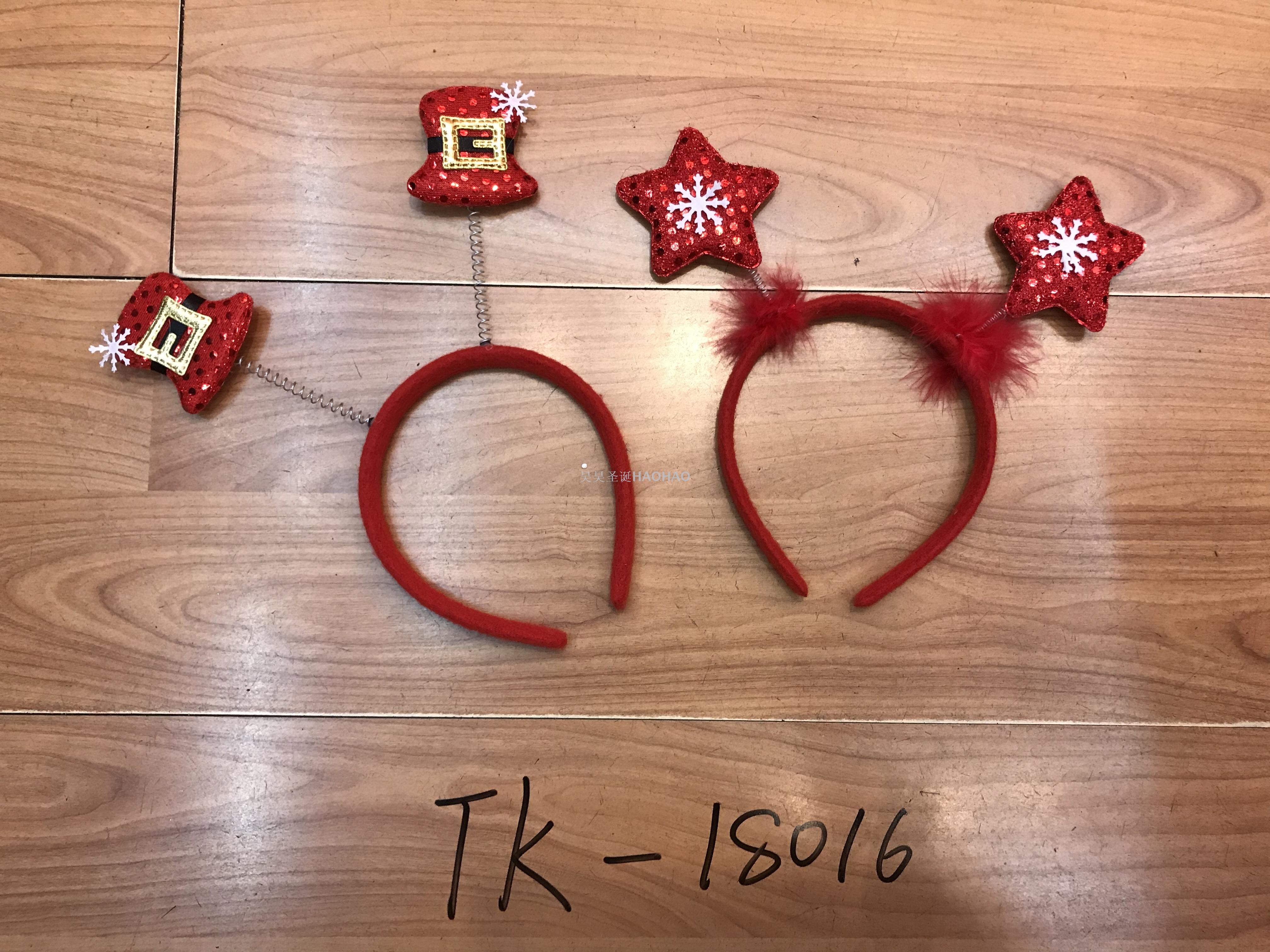 圣诞公仔弹簧头扣圣诞老人小鹿雪人小熊弹簧头扣灯厂家直销