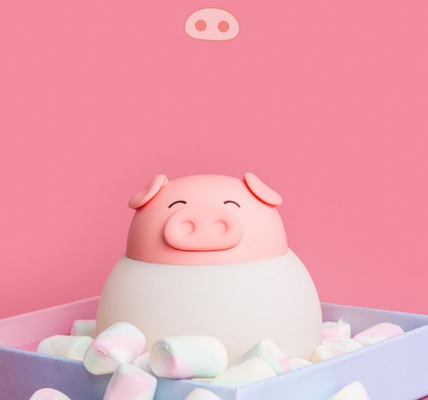 创意卡通萌宠小夜灯儿童可爱USB充电兔子硅胶拍拍灯LED床头台灯