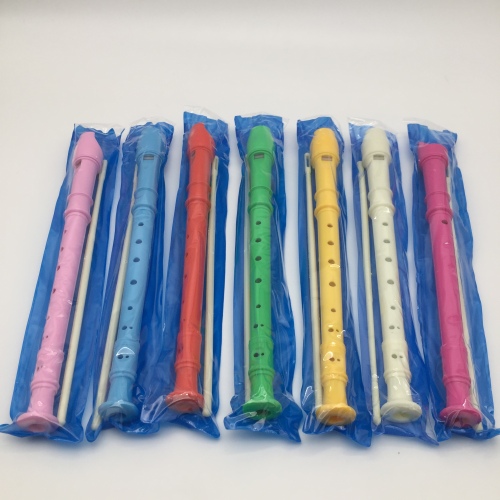 Six-Hole Eight-Hole Plastic Flute Clarionet Children‘s Primary School Students Early Education Music Auxiliary Appliance Learning and Teaching Supplies Two Yuan Store