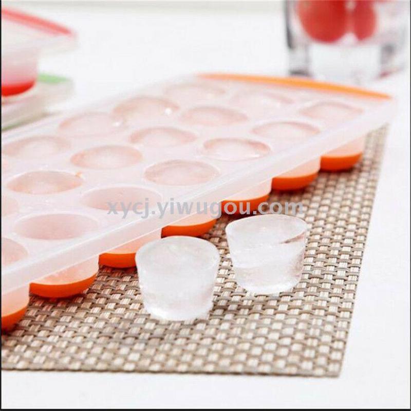 新品21孔圆形冰格10条长条形硅胶冰格详情1