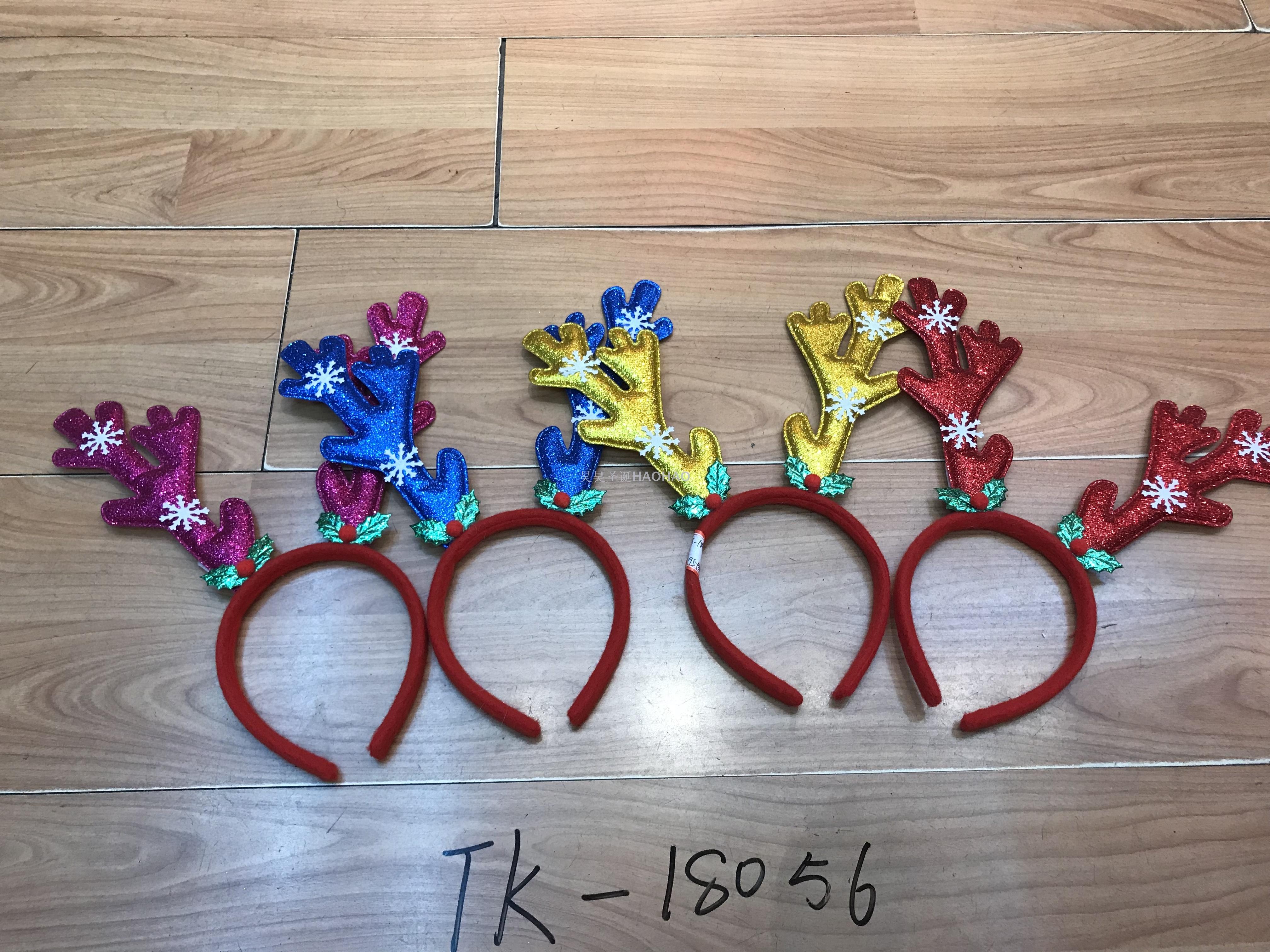 圣诞节装饰品 圣诞头扣 派对道具儿童礼物圣诞用品头箍厂家直销