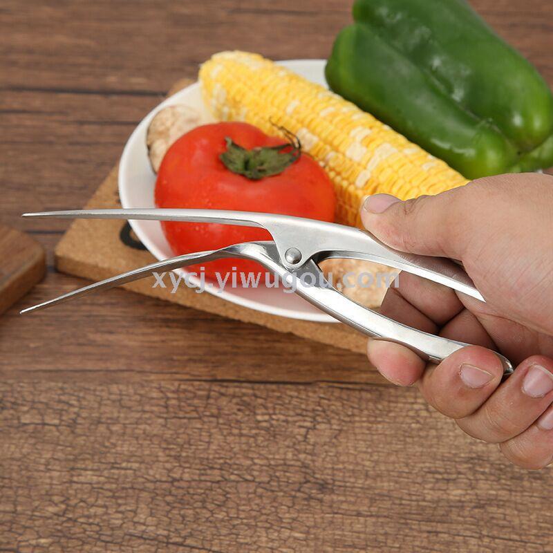 Stainless steel shrimp peeler quick shell peeler, 304 kitchen small tool, crayfish peeler pliers pic 2