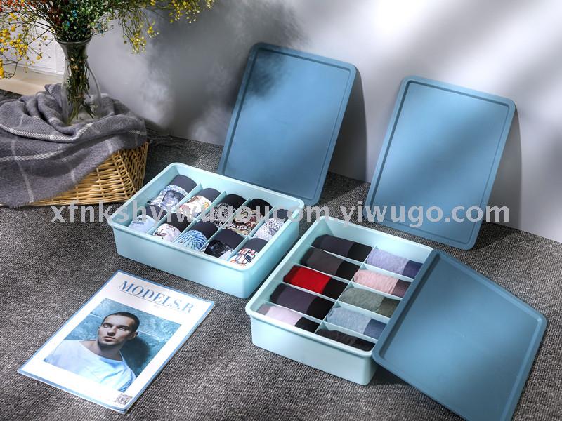 涵贝厂家直销盒装男士内裤透气无痕净色男平角裤