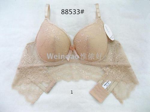 Cross-Border European Size with Steel Ring Lace Comfortable Sexy Suit Bra