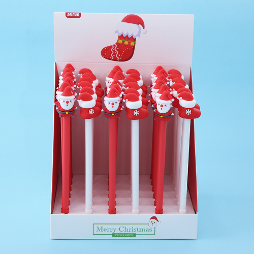 Zf2129 Cute Creative Christmas Gel Pen Cartoon Holiday Small Gift Signature Pen Student Stationery Wholesale