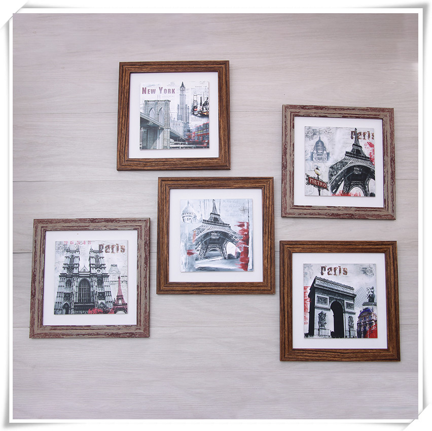 简约现代照片墙装饰房间创意个性相框挂墙卧室墙上挂照片相片框