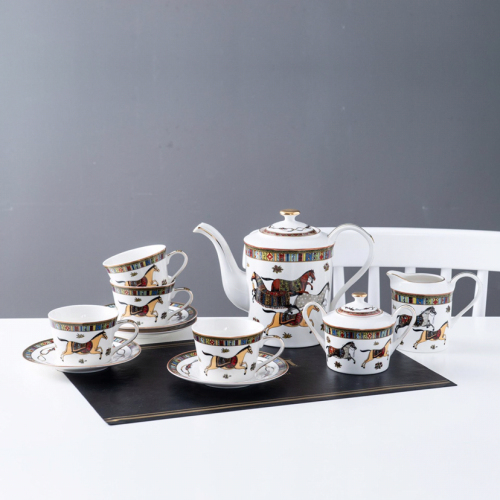 ceramic gift coffee set hermes set cup saucer pot water set tea set
