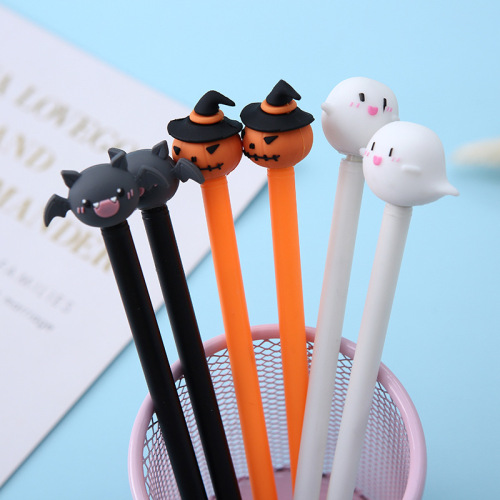 Korean Stationery New Product Creative Halloween Stylish Pen Zhongfan Zf2085 Plastic Cartoon Gel Pen Wholesale