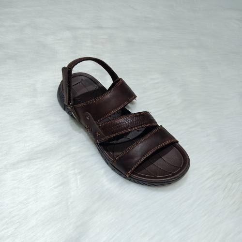 Fashion Trend Leather Custom Hollowed Leisure Men‘s Sandals
