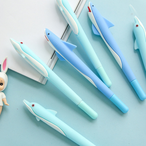 Zhongfan Sofun Dolphin-Shaped Silicone Gel Pen Student Creativity Cute Cartoon Gel Ink Pen Office Signature Pen
