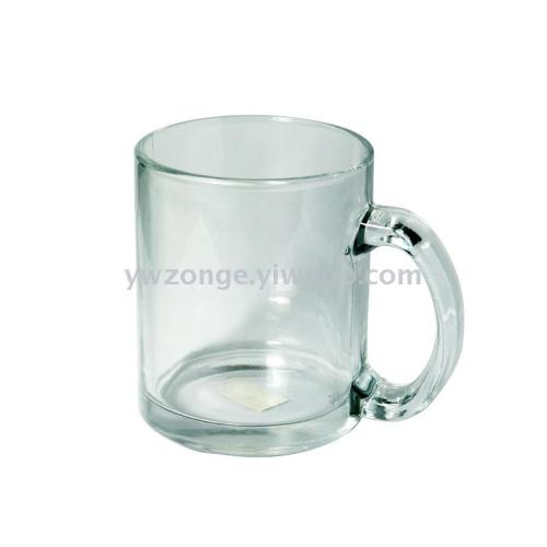 Thermal Transfer Glass Frosted Transparent Glass Advertising Gift Cup Blank Wholesale