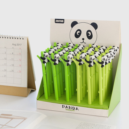 Hot Selling Zf1750 Panda Cute Shape Students‘ Supplies Office Supplies Signature Pen Factory Direct Sales Neutral