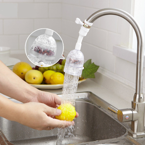 Faucet Splash-Proof Water Saving Device Adjustable Shower Head Medical Stone Filter Tip Kitchen‘s Water Purifier Shower Head Filter
