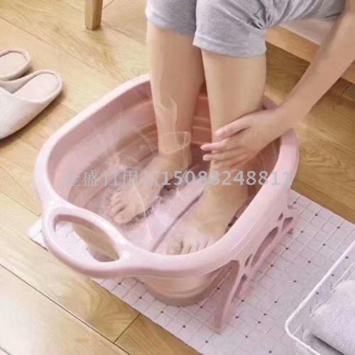 new massage roller folding foot tub foot bath bucket foot bath home travel portable foot bath