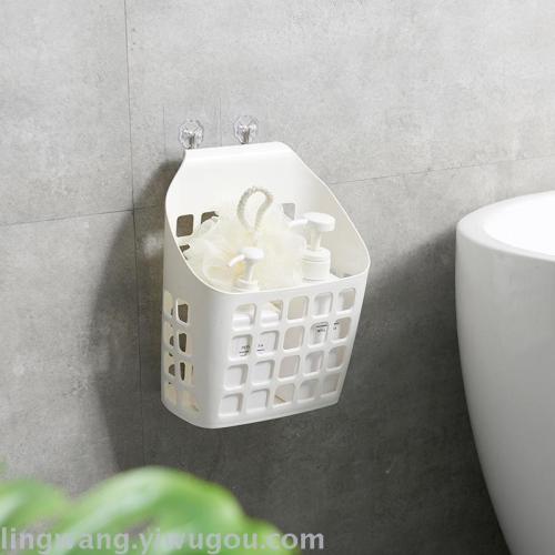 creative seamless hanging laundry basket household toy snack storage basket plastic storage basket small wall hanging clothes basket