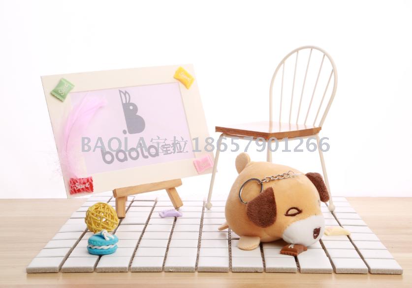 四面弹棕狗毛绒小公仔钥匙扣小号爪机娃娃婚庆抛洒玩偶