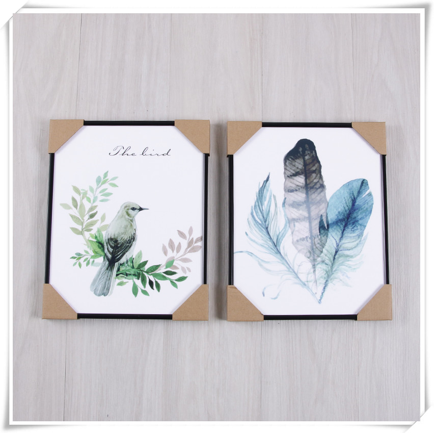 客厅壁画北欧挂画少女房间免打孔墙画画卧室床头儿童房墙面装饰