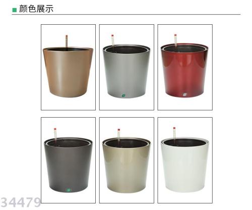 Yzt40 05ks Paint Automatic Water Feeding Lazy Flower Pot round Flower Pot