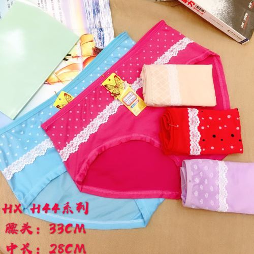 Foreign Trade Underwear Women‘s Underwear Girl Briefs Printed Lace Stitching Mummy Pants Factory Direct Sales