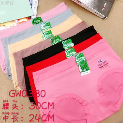 Foreign Trade Underwear Women‘s Underwear Girl Briefs High-Waisted Trousers Solid Color Mummy Pants Factory Direct Sales 