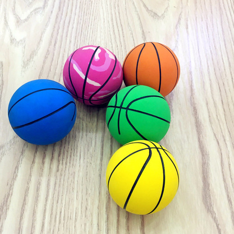High Elastic Mini Basketball Stress Relief Training Hollow Basketball 6cm Direct Rubber Small Basketball Toy Small Marbles