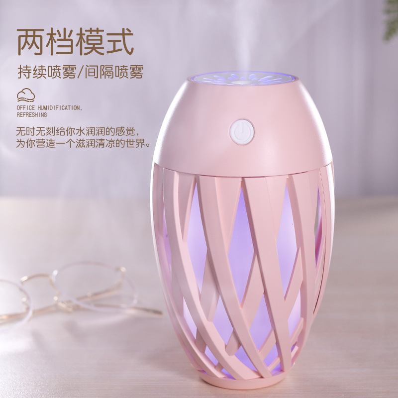 中夫创意usb迷你加湿器 七彩氛围灯加湿器 橄榄花加湿器 加湿器