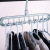 Internet Celebrity Porous Hanger TikTok Nine-Hole Hanger Multifunctional Folding Hanger Magic Hanger Nine-Hole Storage Hanger