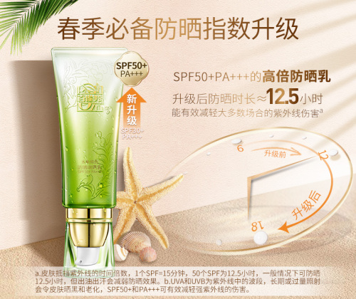 Pechoin Sunscreen SPF50 + Face moisturizing Pure Isolation Cream UV-Proof Whitening