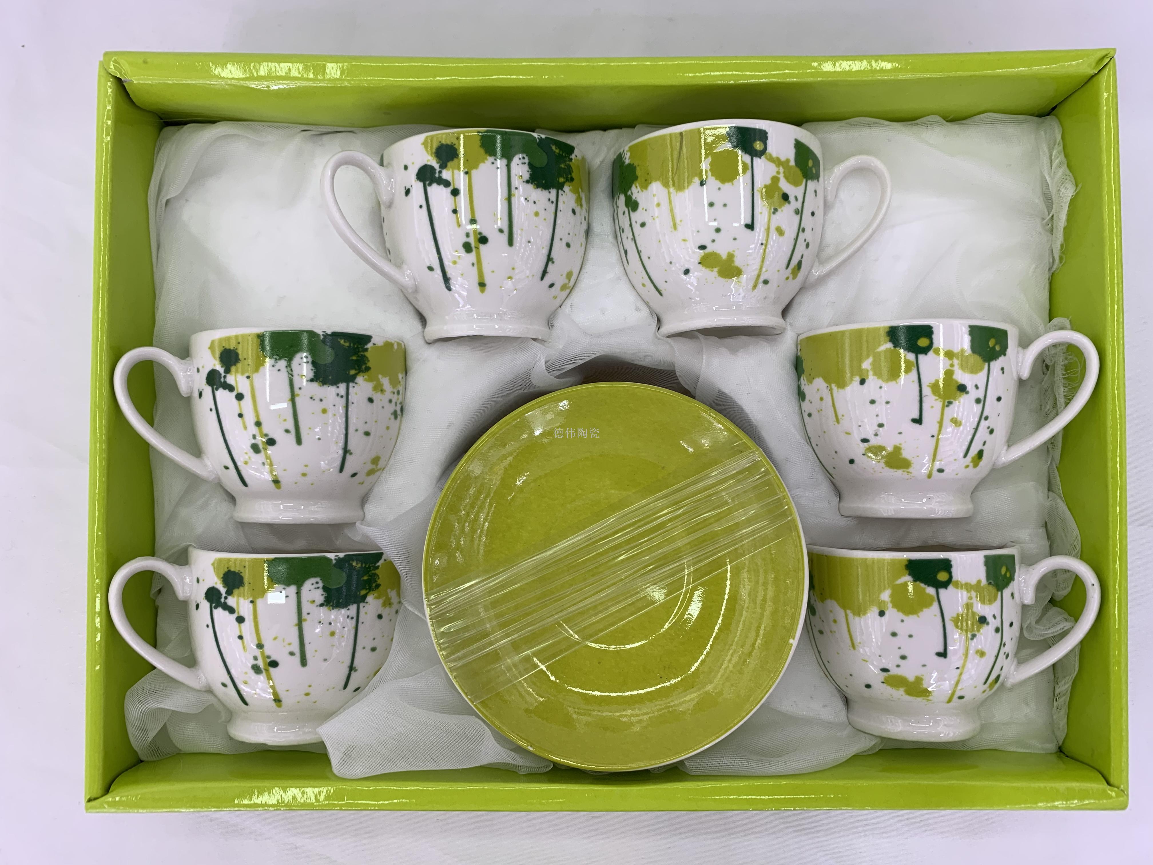 欧式骨瓷咖啡杯碟咖啡杯高档陶瓷杯出口杯碟