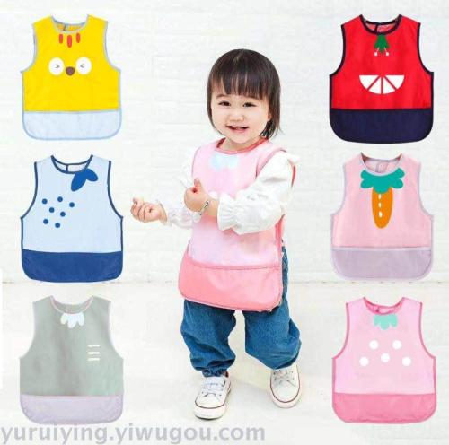 Baby Dinner Coverall Boys and Girls Water and Dirt Resistant Summer Thin Baby Bib Baby Bib Pinny